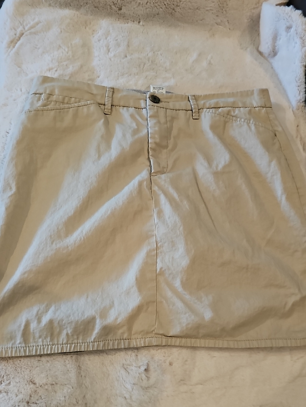 Croft & Barrow Khaki Stretch Cotton Skort